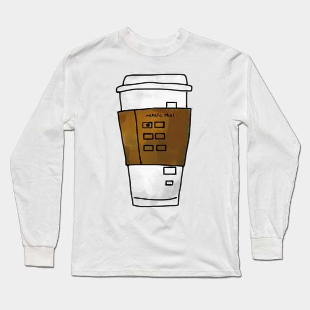 Masala Chai Coffee Cup Long Sleeve T-Shirt by faiiryliite